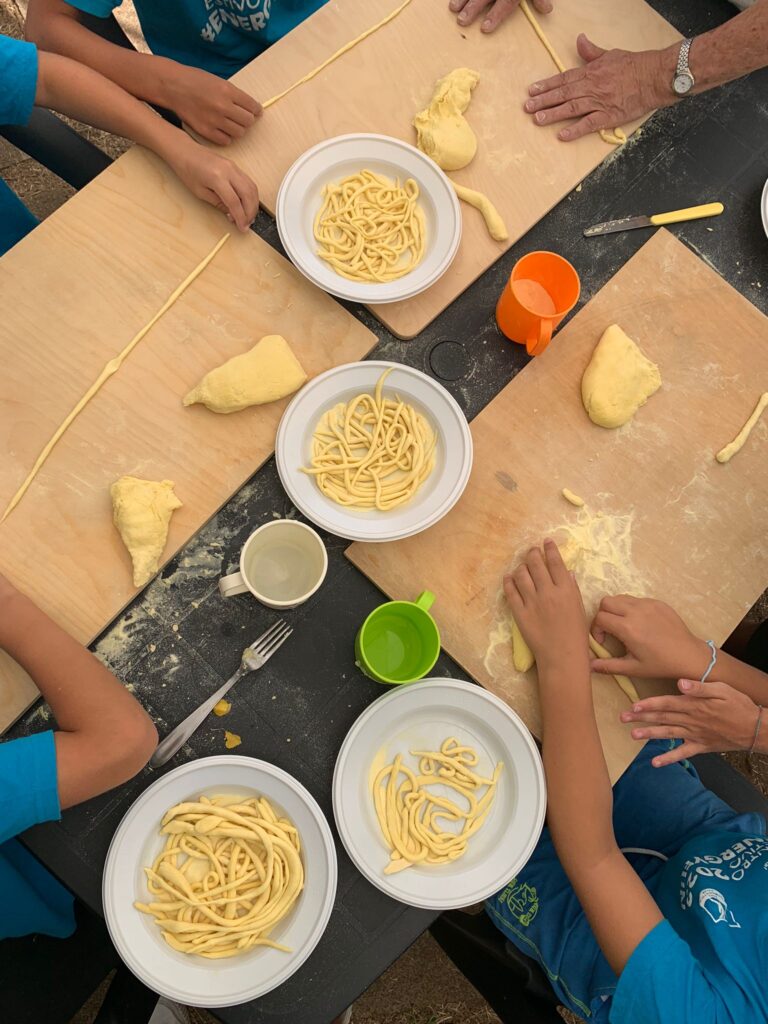 fare la pasta con i bambini